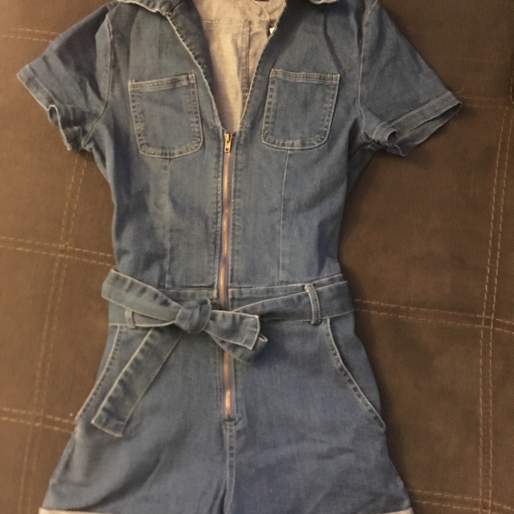 Women’s denim romper